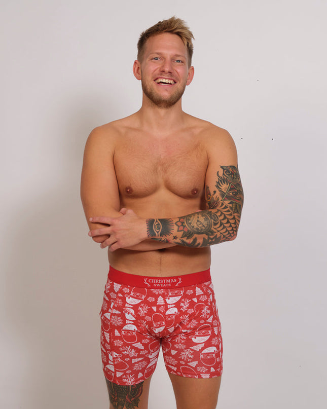 Lot de trois sous-vêtements de Noël pour hommes