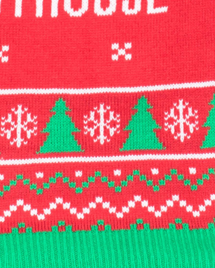 Le pull de Noël rouge moche de la bande la plus joyeuse