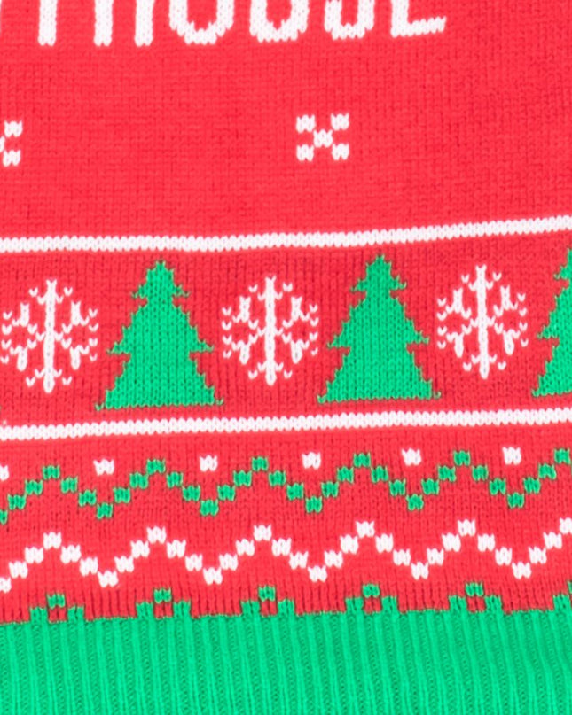 Le pull de Noël rouge moche de la bande la plus joyeuse