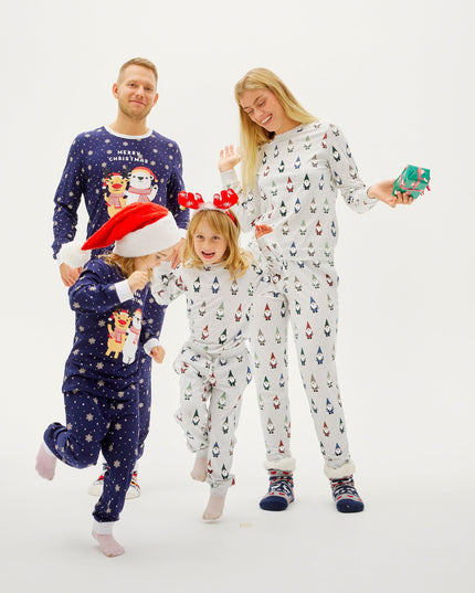 Pyjama de Noël pour femmes avec le thème des gnomes de jardin