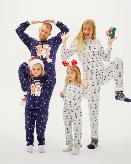 Pyjama de Noël pour femmes avec le thème des gnomes de jardin