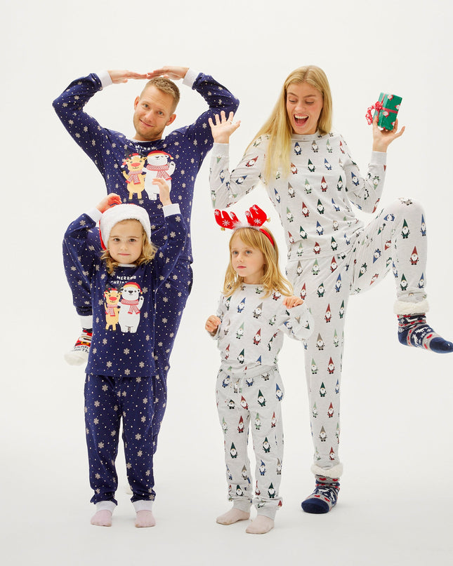 Pyjama de Noël pour femmes avec le thème des gnomes de jardin