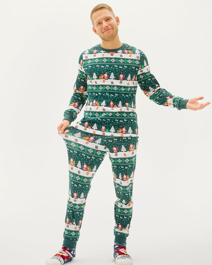 Pyjamas de Noël verts et confortables pour toute la famille
