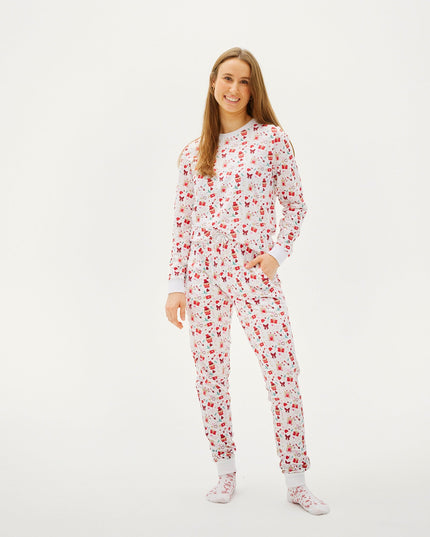 Pyjamas blancs pour la Saint-Valentin pour femmes - Meilleures ventes