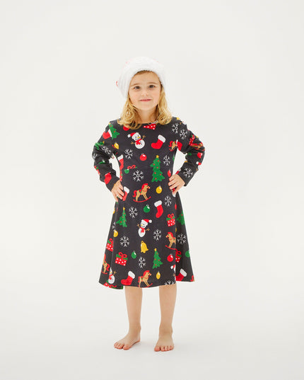 Robe de Noël noire pour enfants