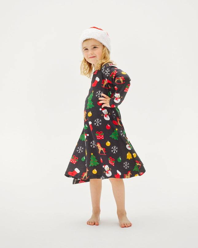 Robe de Noël noire pour enfants