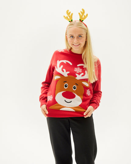 Pull de Noël The Loving Reindeer pour femmes