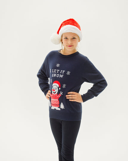 Pull de Noël « Let It Snow » pour enfants