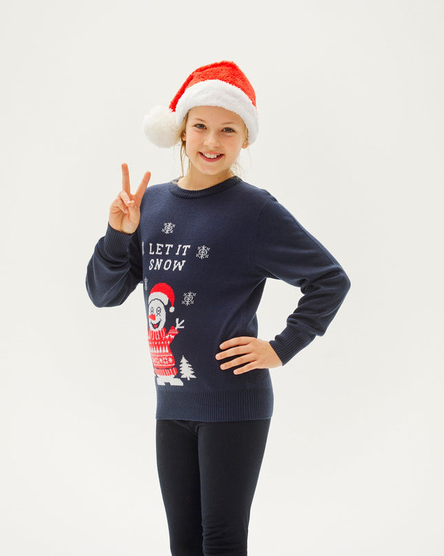 Pull de Noël « Let It Snow » pour enfants