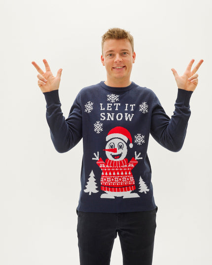 Pull de Noël « Let It Snow » pour hommes