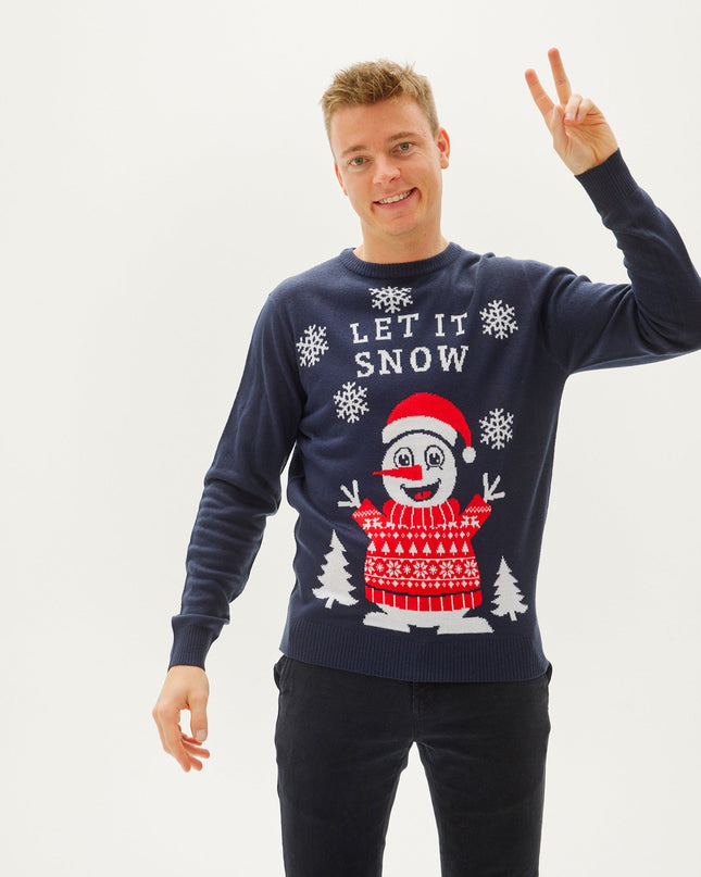 Pull de Noël « Let It Snow » pour hommes