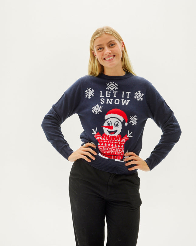 Pull de Noël « Let It Snow » pour femme - Meilleures ventes