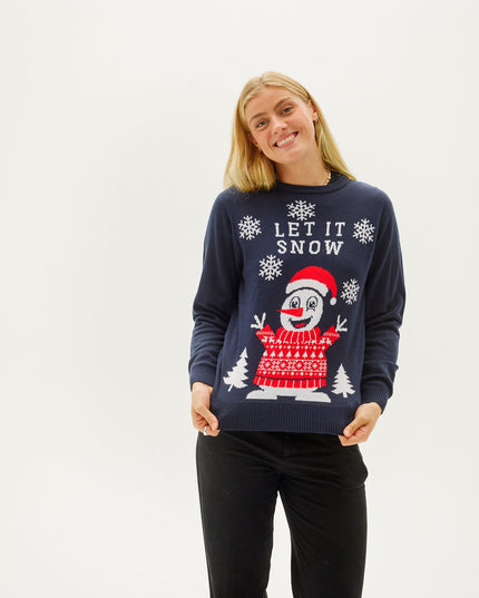 Pull de Noël « Let It Snow » pour femme - Meilleures ventes