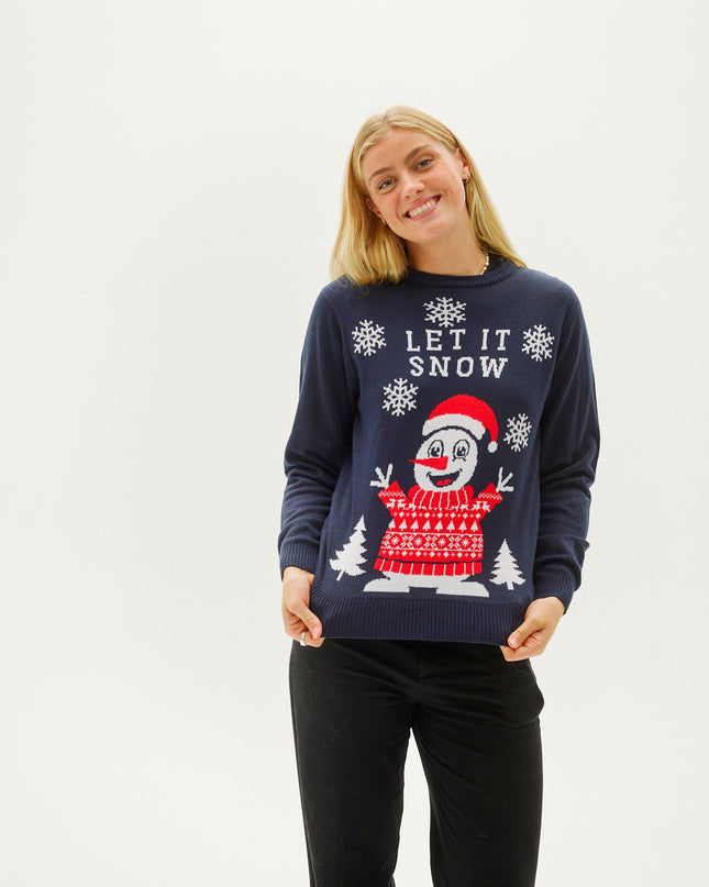 Pull de Noël « Let It Snow » pour femme - Meilleures ventes