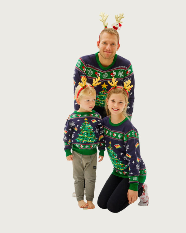 Pull de Noël lumineux pour enfants