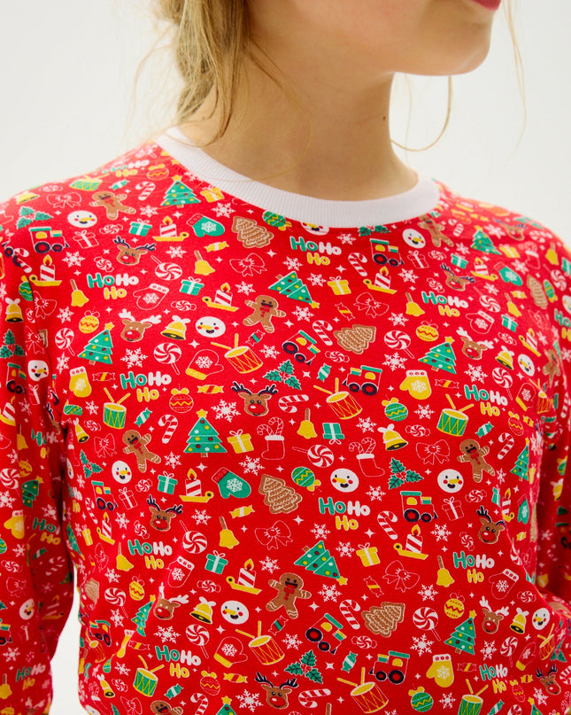 Pyjama de Noël rouge extravagant - Style enfant