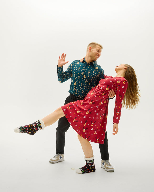 Chemise de Noël « Le bonhomme de neige » - Homme