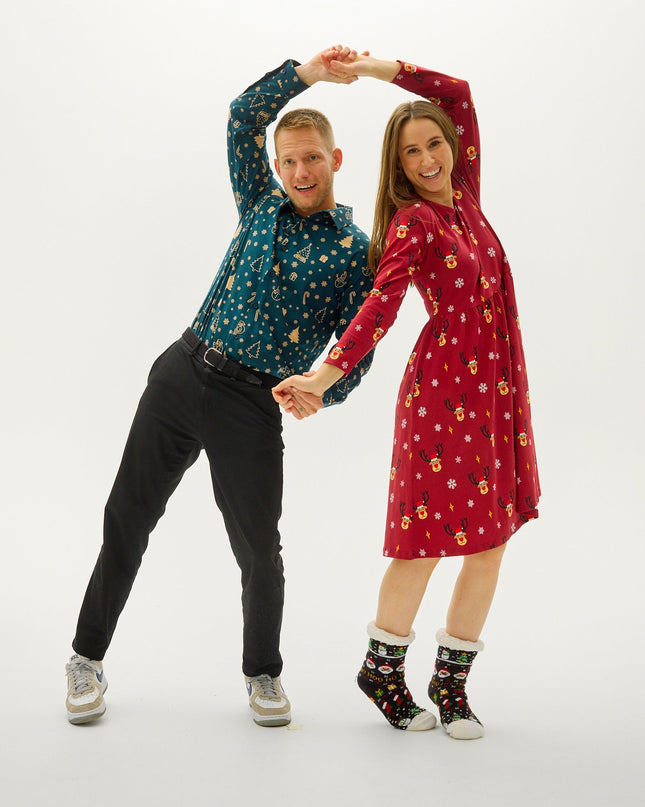 Chemise de Noël « Le bonhomme de neige » - Homme