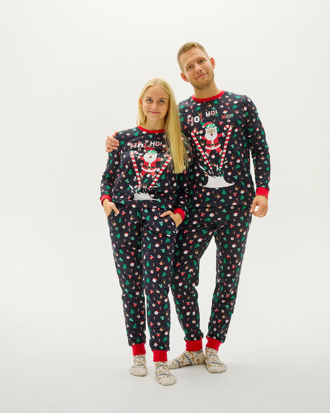 Pyjamas de Noël « Père Noël volant » pour hommes