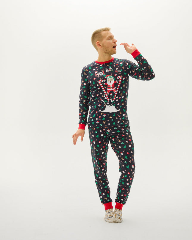 Pyjamas de Noël « Père Noël volant » pour hommes