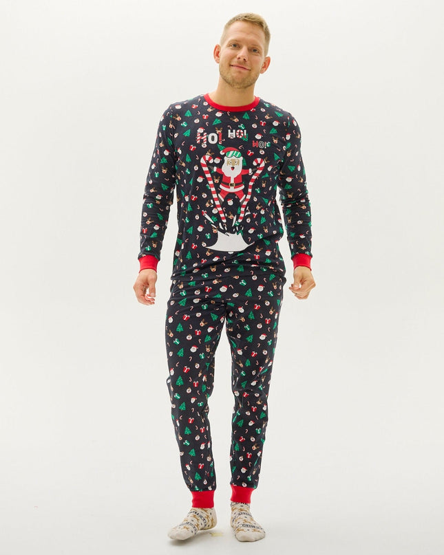 Pyjamas de Noël « Père Noël volant » pour hommes