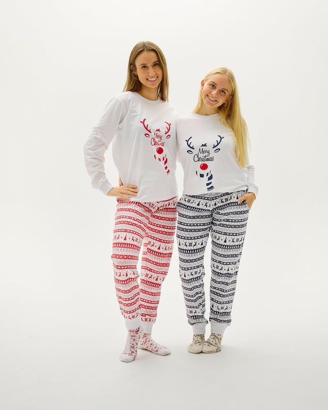 Pyjamas de Noël rouges mignons pour femmes - Collection Famille