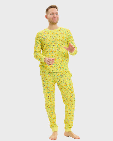 Pyjama de Pâques jaune - Style homme