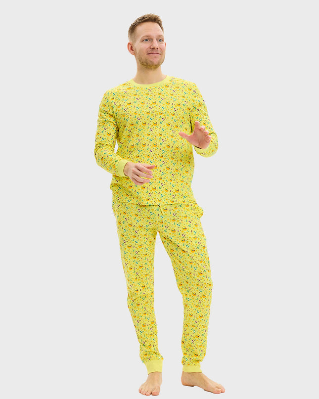Pyjama de Pâques jaune - Style homme