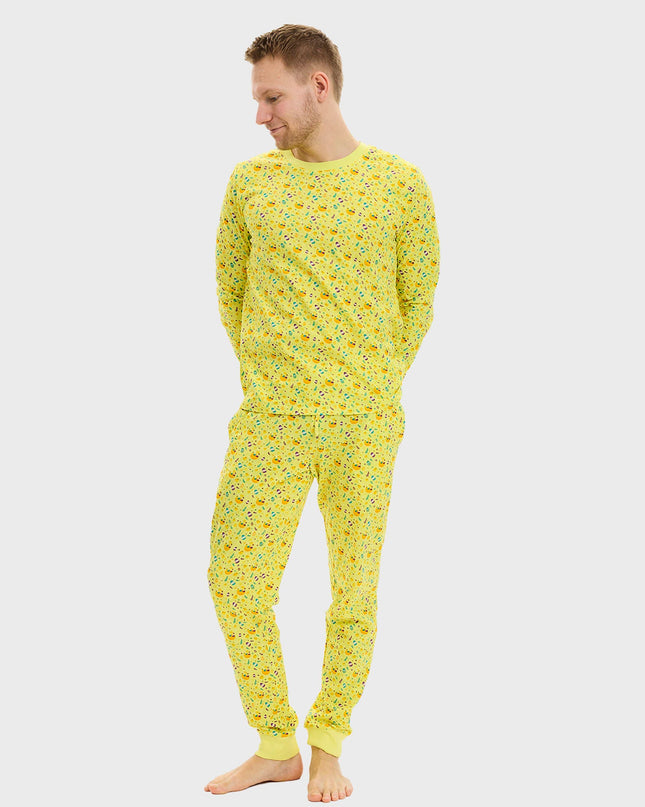 Pyjama de Pâques jaune - Style homme
