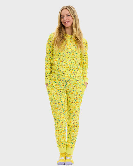 Pyjama de Pâques jaune - Style femme