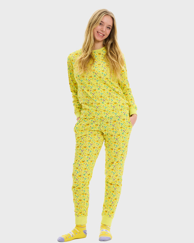 Pyjama de Pâques jaune - Style femme