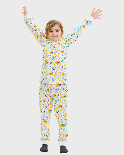 Pyjamas blancs de Pâques pour enfants