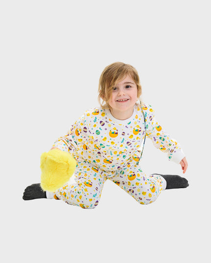 Pyjamas blancs de Pâques pour enfants