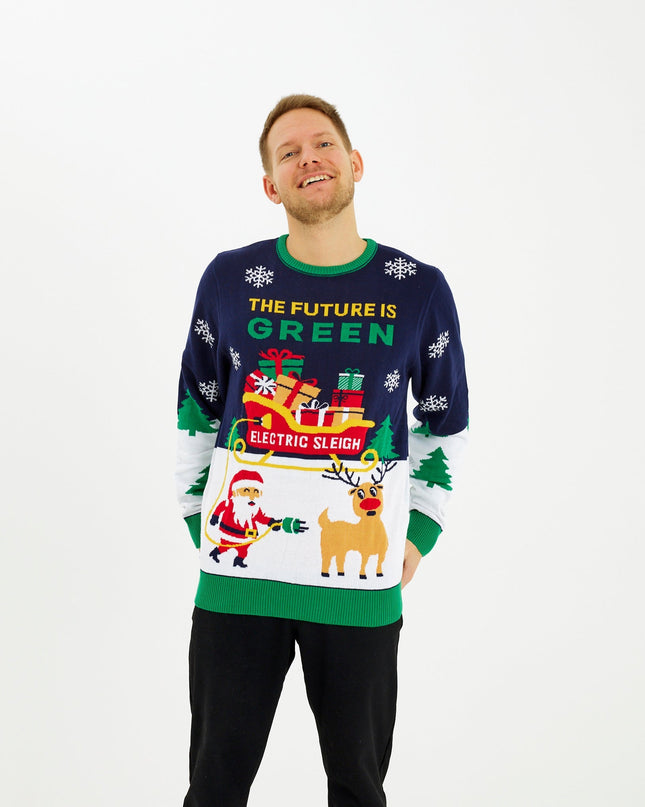 Le pull de Noël électrique pour homme, symbole de l'esprit des fêtes