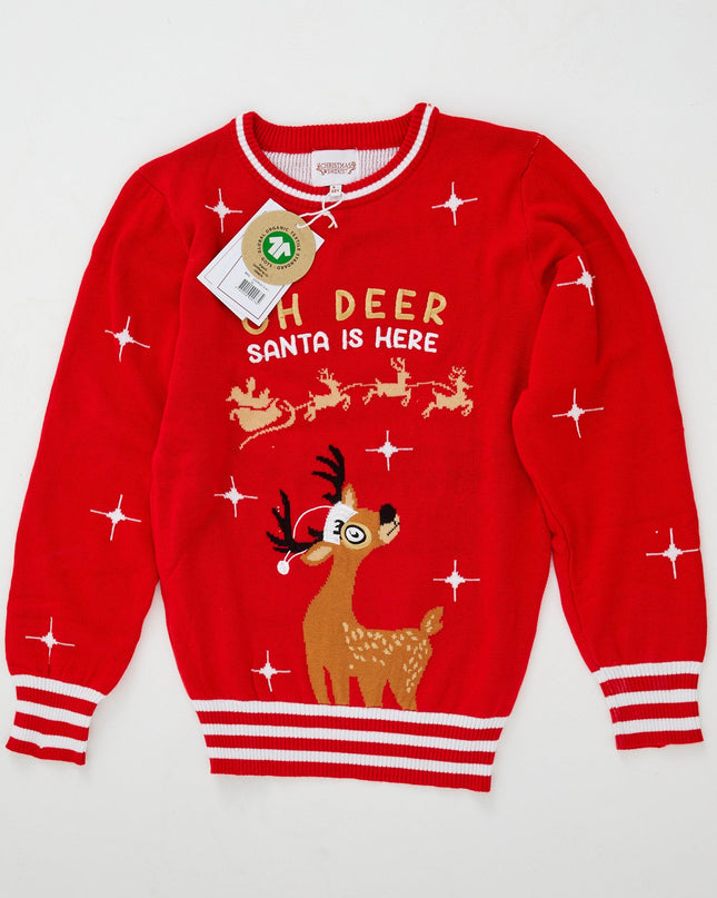 Pull de Noël Oh Deer pour enfants pour des fêtes joyeuses