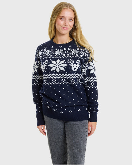 Pull de Noël en mérinos pour femme, pour rester bien au chaud pendant les fêtes