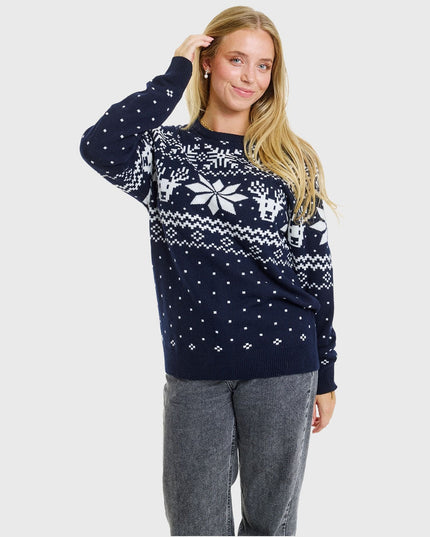 Pull de Noël en mérinos pour femme, pour rester bien au chaud pendant les fêtes