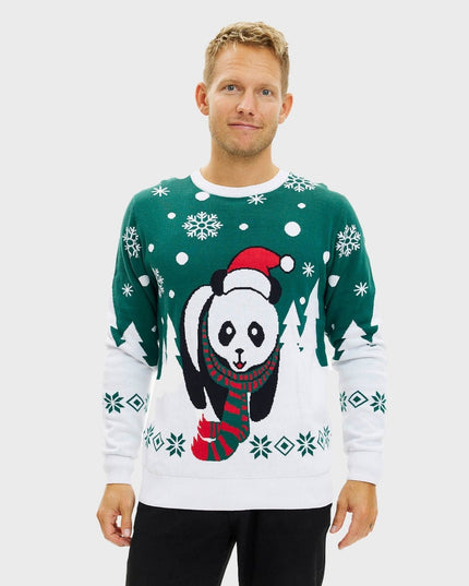 Pull de Noël Pandaens pour hommes