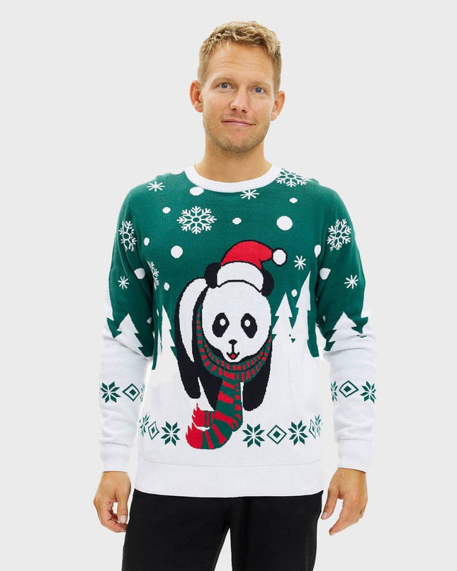 Pull de Noël Pandaens pour hommes