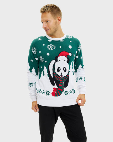 Pull de Noël Pandaens pour hommes
