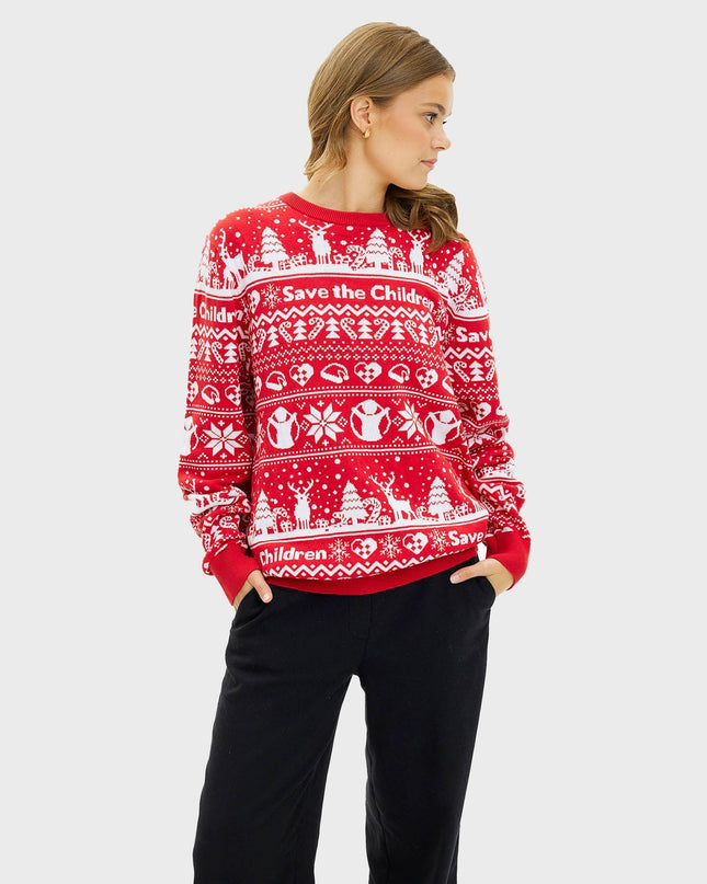 Pull de Noël pour femmes de Save the Children