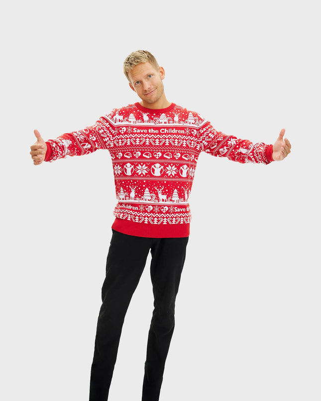 Pull de Noël pour homme Save the Children
