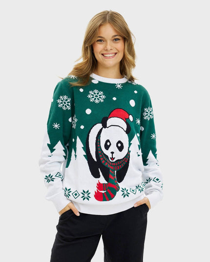 Pandaens Pull de Noël pour femme