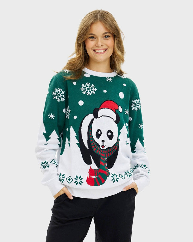 Pandaens Pull de Noël pour femme