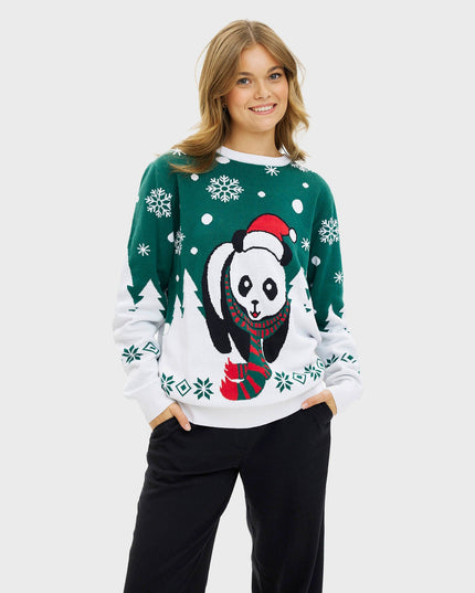 Pandaens Pull de Noël pour femme