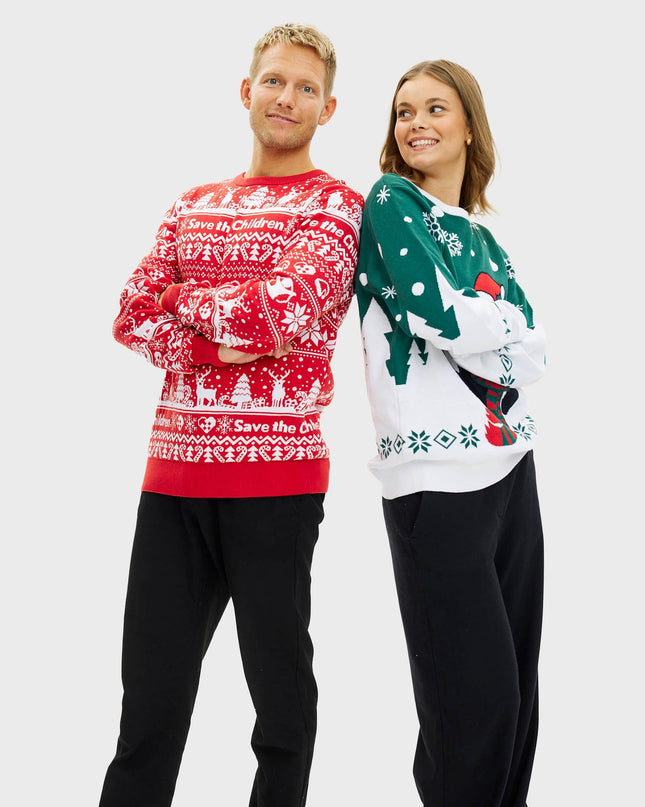 Pandaens Pull de Noël pour femme