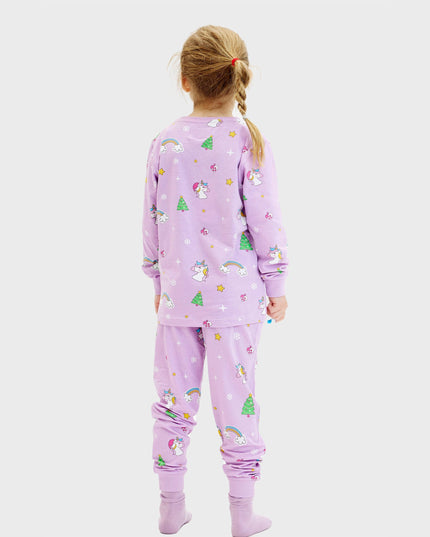 Pyjamas de Noël licorne pour enfants