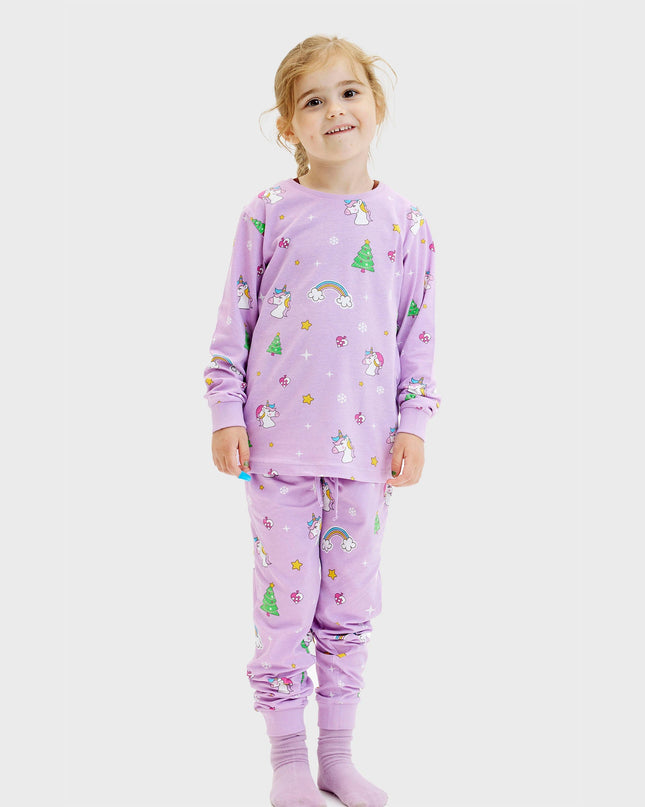 Pyjamas de Noël licorne pour enfants