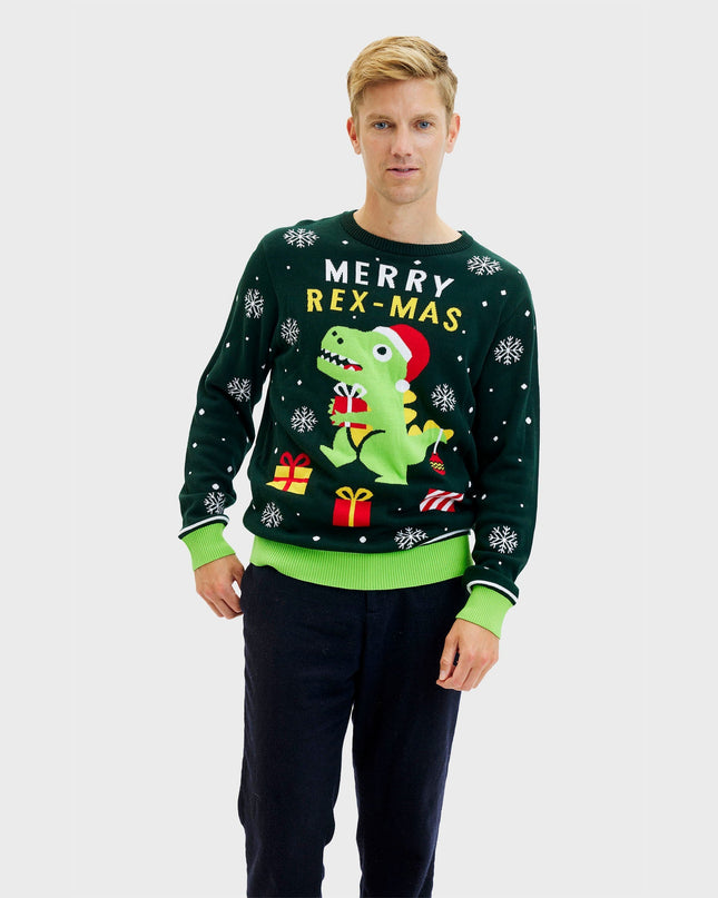 Pull de Noël dinosaure mignon - Homme