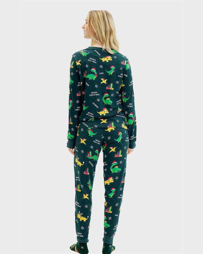 Pyjamas de Noël Dino pour femmes - Collection Famille